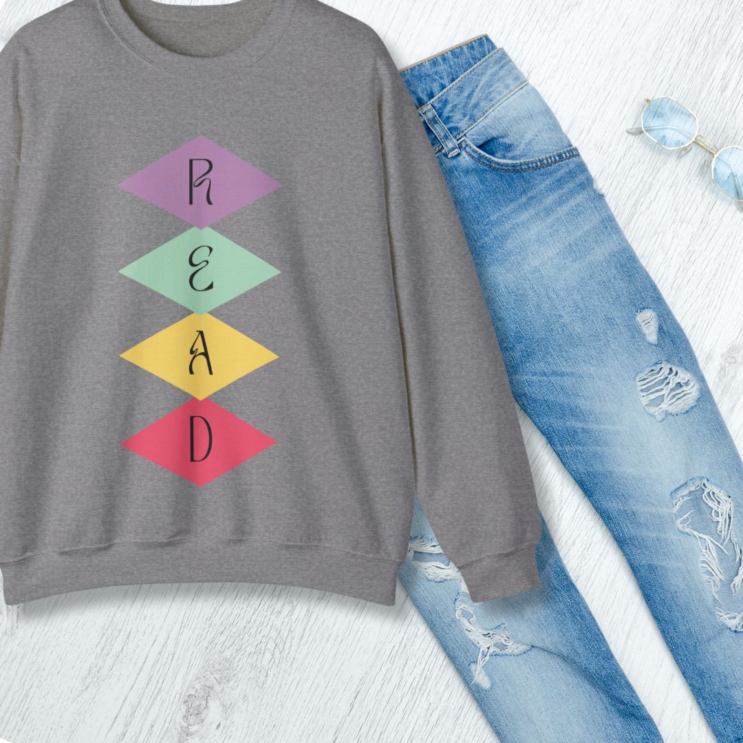 Vintage-Inspired “Wake Up and Read” Sweatshirts